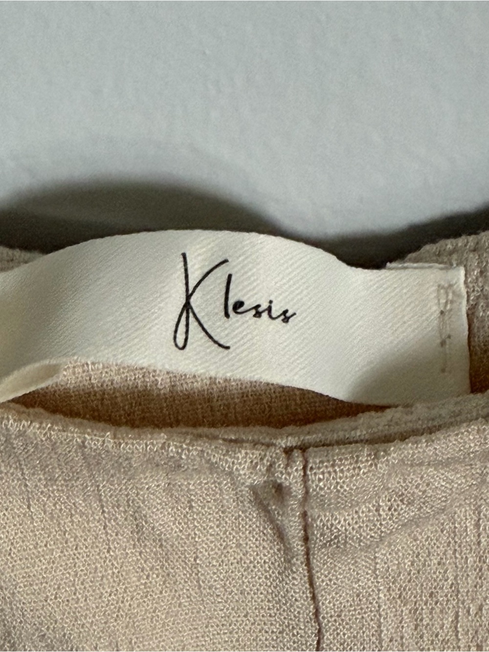 Simple Beige Slip Dress - Picture 3 of 3
